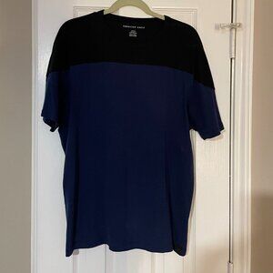 American Eagle Men's Shirt- Size M - Black & Blue